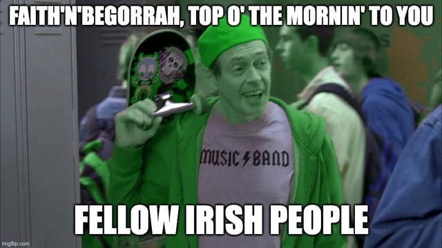 Americans on Saint Patrick's Day