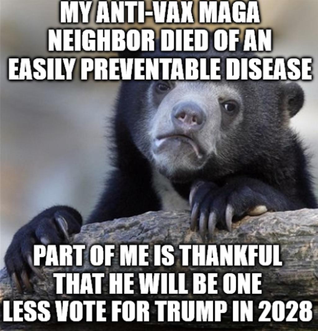 I'm not proud of it, but it's the first thought I had when I got the news