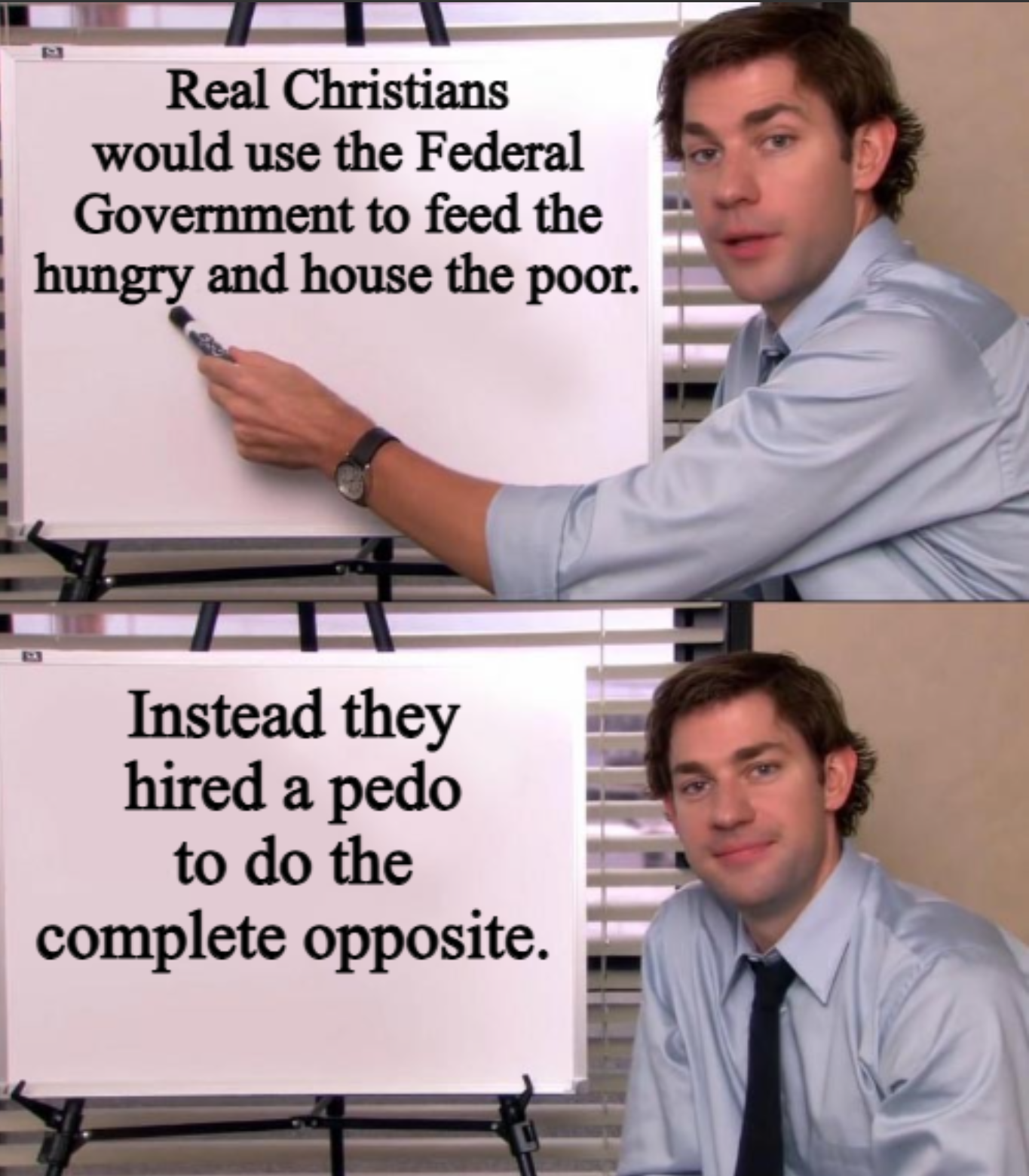 What Would Jesus Do? Not this...
