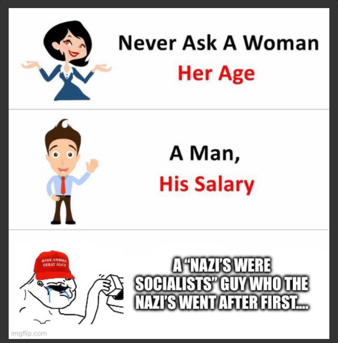 “You’re overreacting” “Stop calling us Nazis” “This is nothing like the 1930’s”