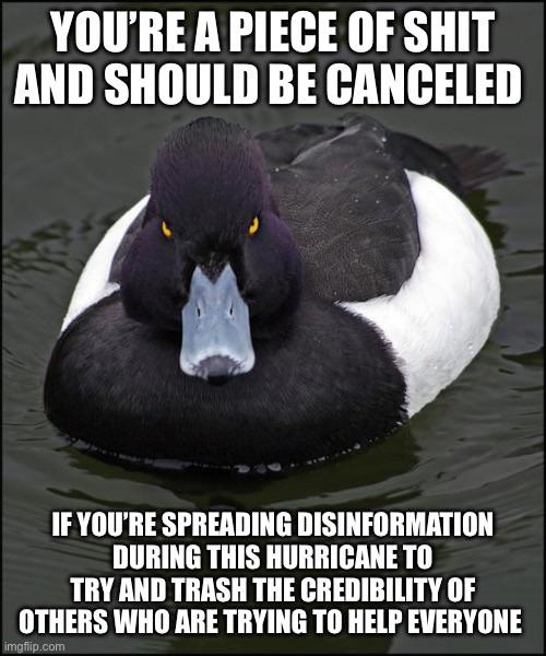 Never thought I’d see the day where meteorologist are getting death threats from nut jobs who think that they conveniently put a hurricane in the path of a state who has a yearly hurricane season.