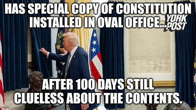 On Donald's "I don't know" answer about upholding the constitution. I get it's not advice so hold your comments. Fucks sake.