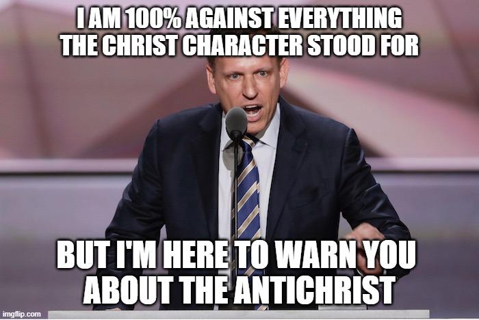 when you're literally anti christ