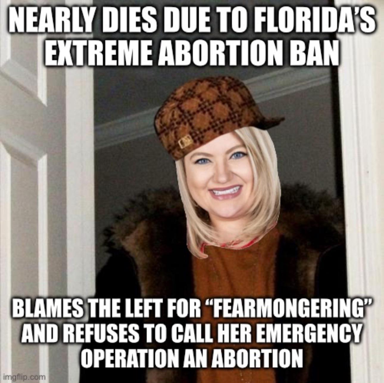 Republican Rep. Kat Cammack is a scumbag even on her near-deathbed