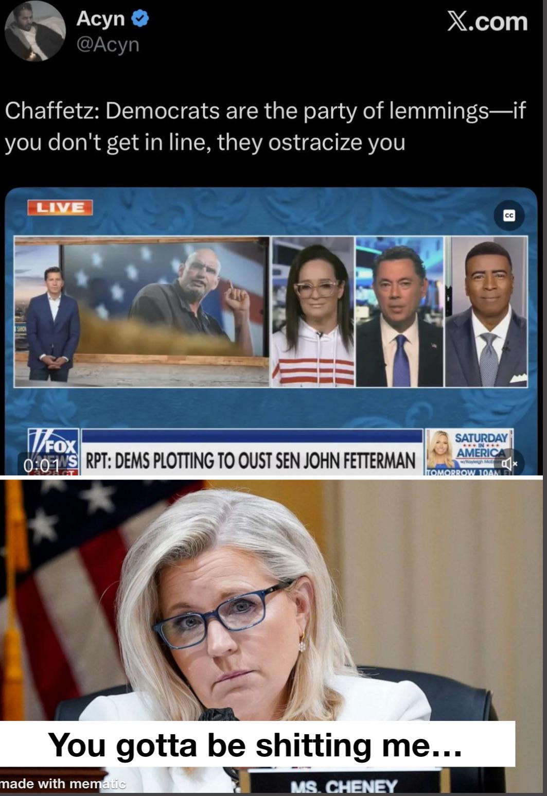 Double standards are the only standards they have.