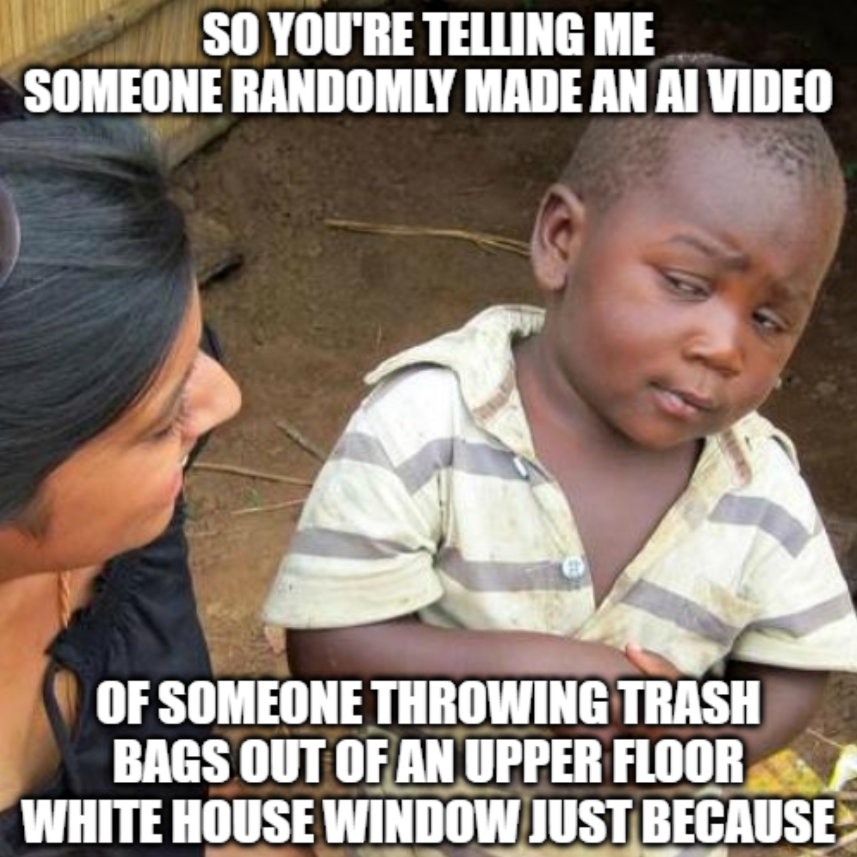 Because there aren't already enough better conspiracy theories to play off of, might as well invent a new one?