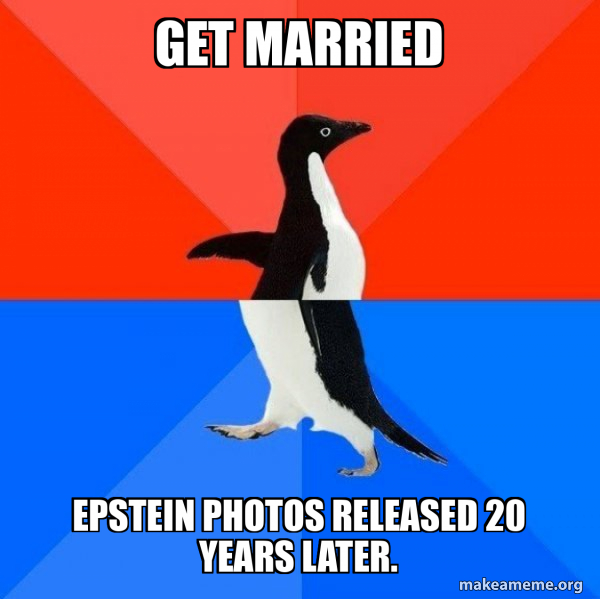 Breaking News: Epstein photos at Trump's wedding have been released.