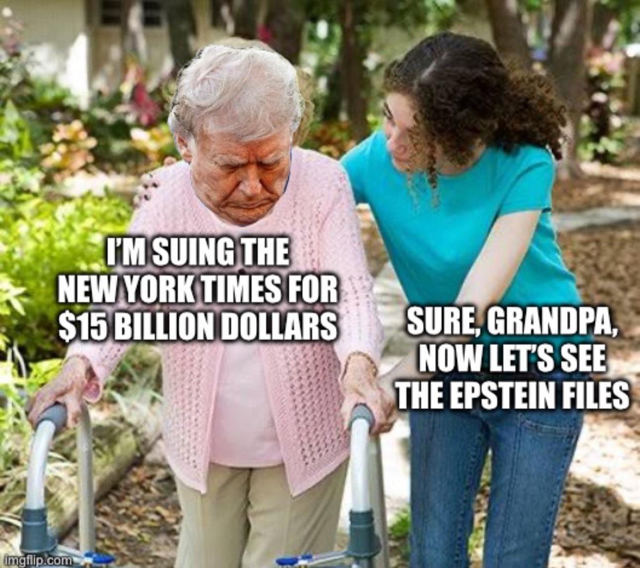 “The lawsuit is ‘like an 85-page Trump Truth Social post. It’s hilarious.’”