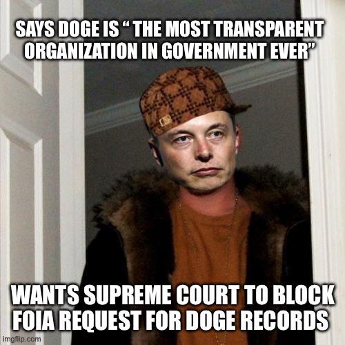 Just like he’s “never harmed anybody ever”, he’s also got nothing to hide