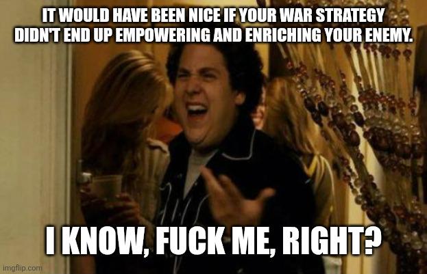 Iran is enriching Itself by collecting tolls and being the primary exporter of oil from the Straight of Hormuz.