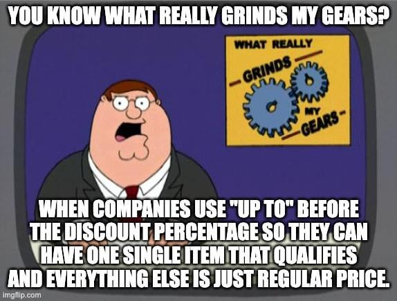 I genuinely believe there are no more sales. Just markups followed by discounts back to the price they originally said was regular.