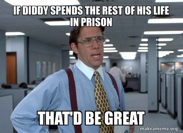 Trump is talking about pardoning P Diddy which is no surprise considering everyone else here already did.