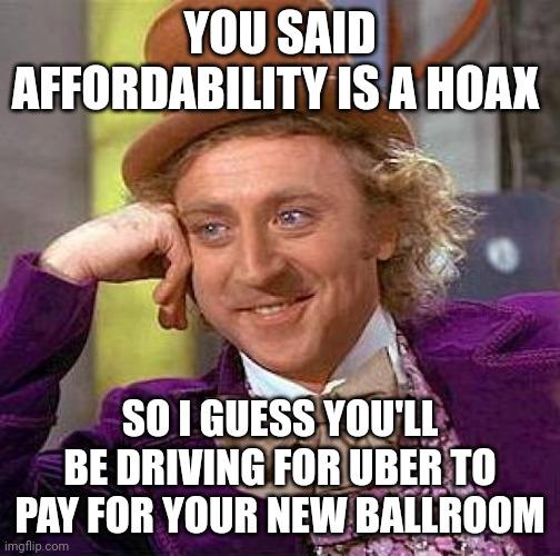 He'd only have to work about 15 million hours at his second job to cover the expense.