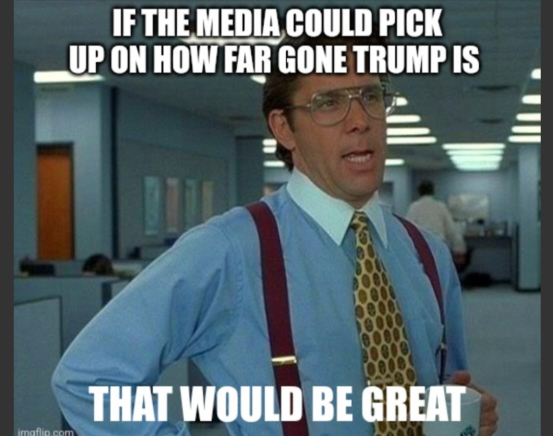 [Anti Trump post] Trump mentioned running against Biden 3 times in a row on his interview with Sean Hannity. He is mentally unfit to run for President. Link in comment's MAGAs.