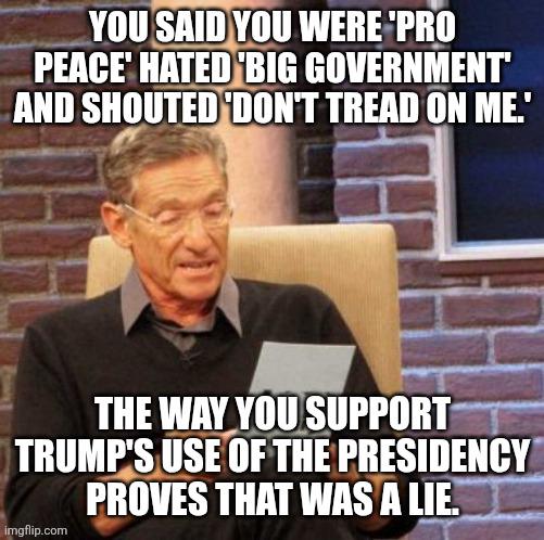 Principles are easy until they become inconvenient