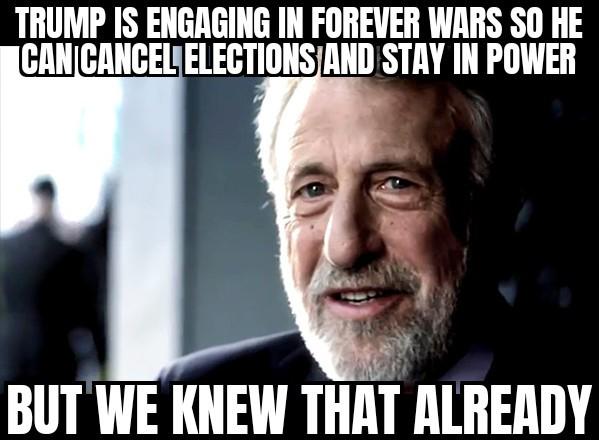 When the "end all wars" president talks about "new conquests"..