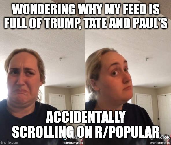 So easy to accidentally scroll left and end up on the wrong feed.