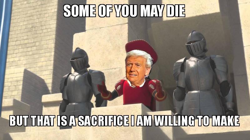 The President of Peace has a very bigly message..