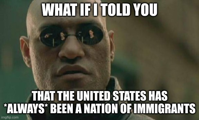 You're all immigrant voters in some way, shape, or form