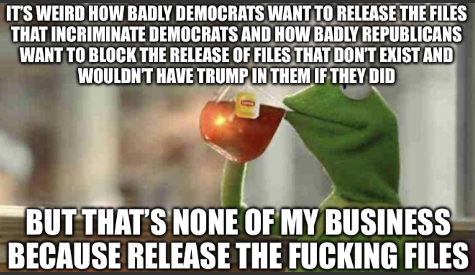 So, anyway, back to RELEASE THE FILES