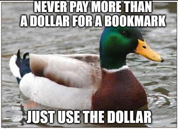 Or whatever lowest denominator paper currency that applies