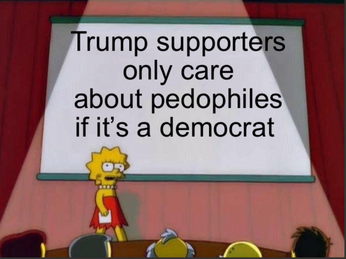 Daily reminder that maga and its supporters protect pedophiles