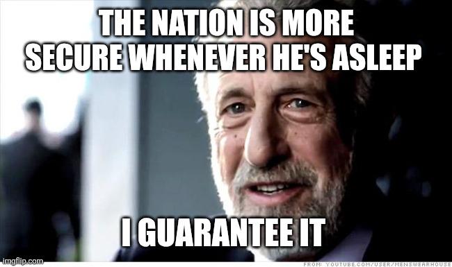 Some are claiming that our president's habit of falling asleep during meetings is a national security concern...