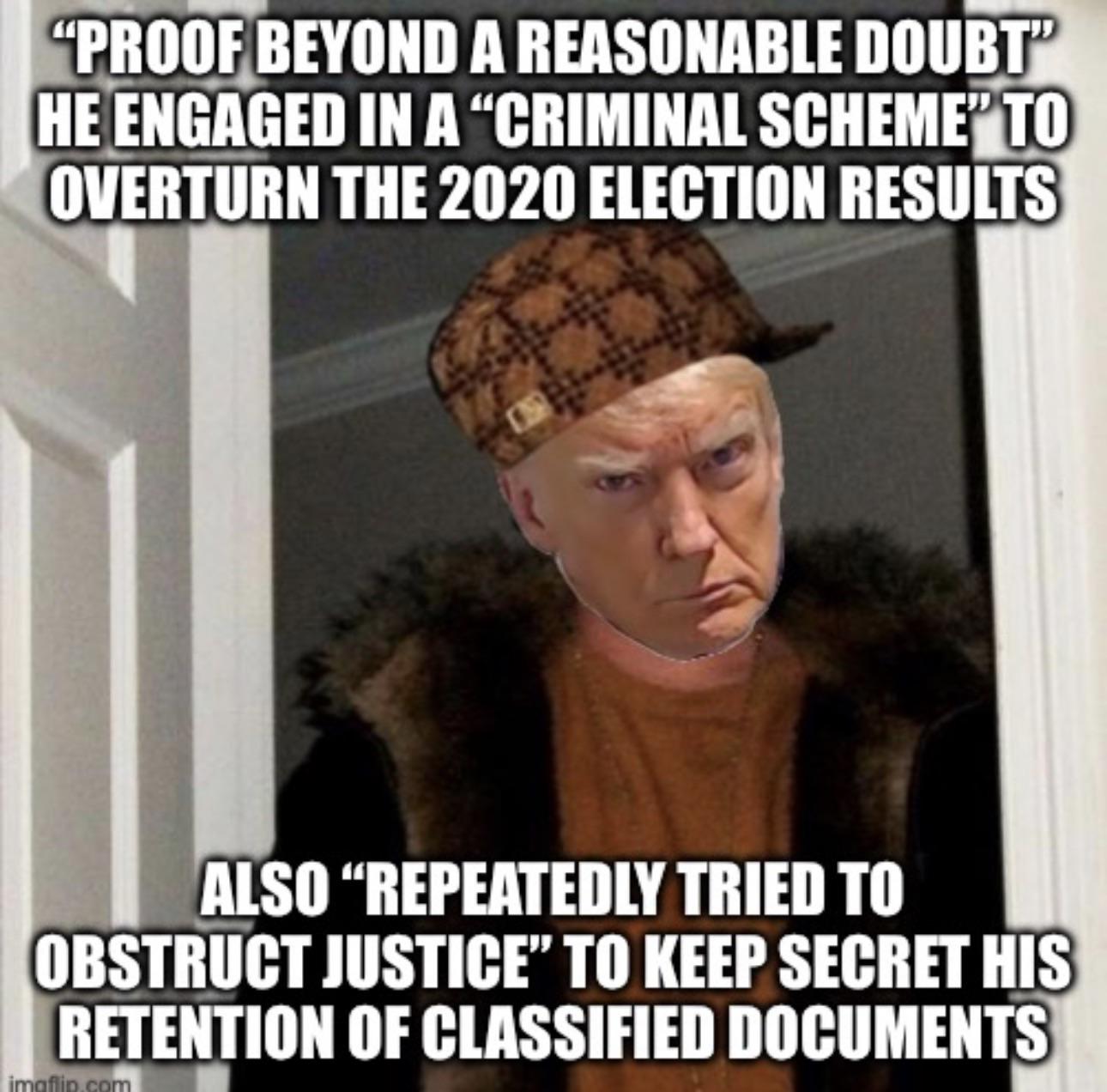 Beyond a Reasonable Doubt Decrepit Criminal Scumbag