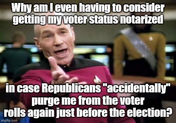 Having to check it weekly. The frustrating reality of living in a red state if you're a registered Democrat.