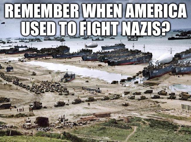 Now half our country celebrates the Nazis, our President wants to deport U.S. citizens to concentration camps, our closest ally is El Salvador, and we aren’t friends with Canada or the EU. WTF? Wake up, people!