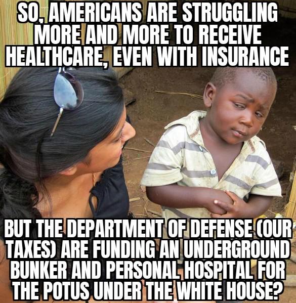 The ballroom is the "gift", but what is under is the grift..