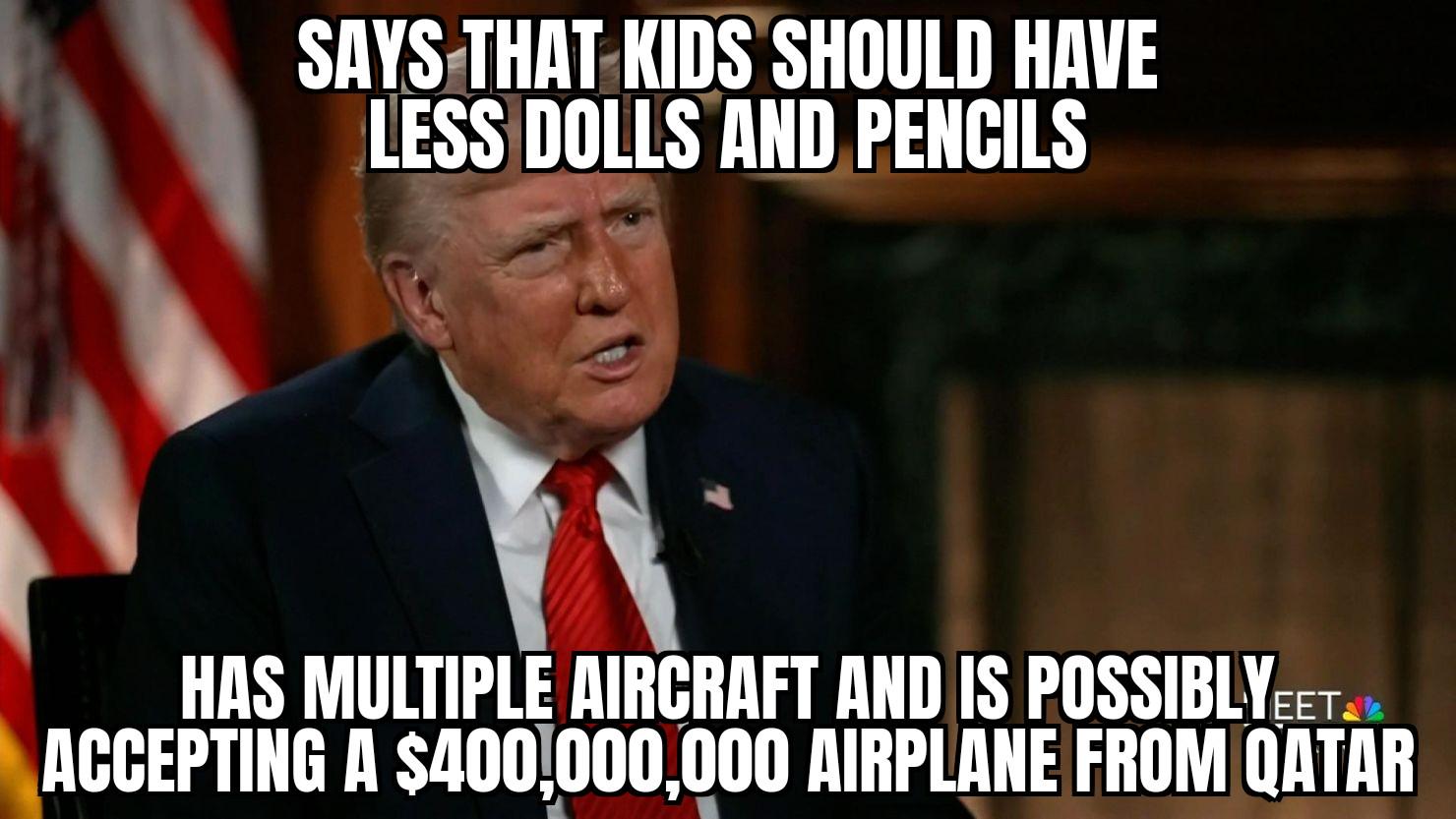 Rules for thee, not for Donny.
