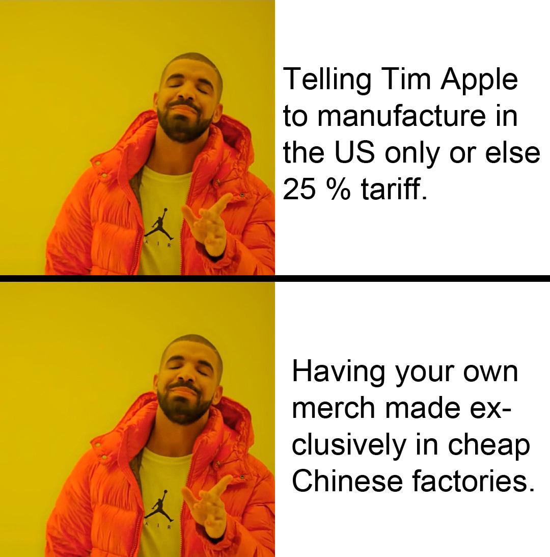 The hypocrisy!