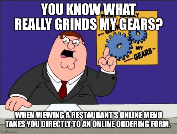 I just want to browse the damn menu!