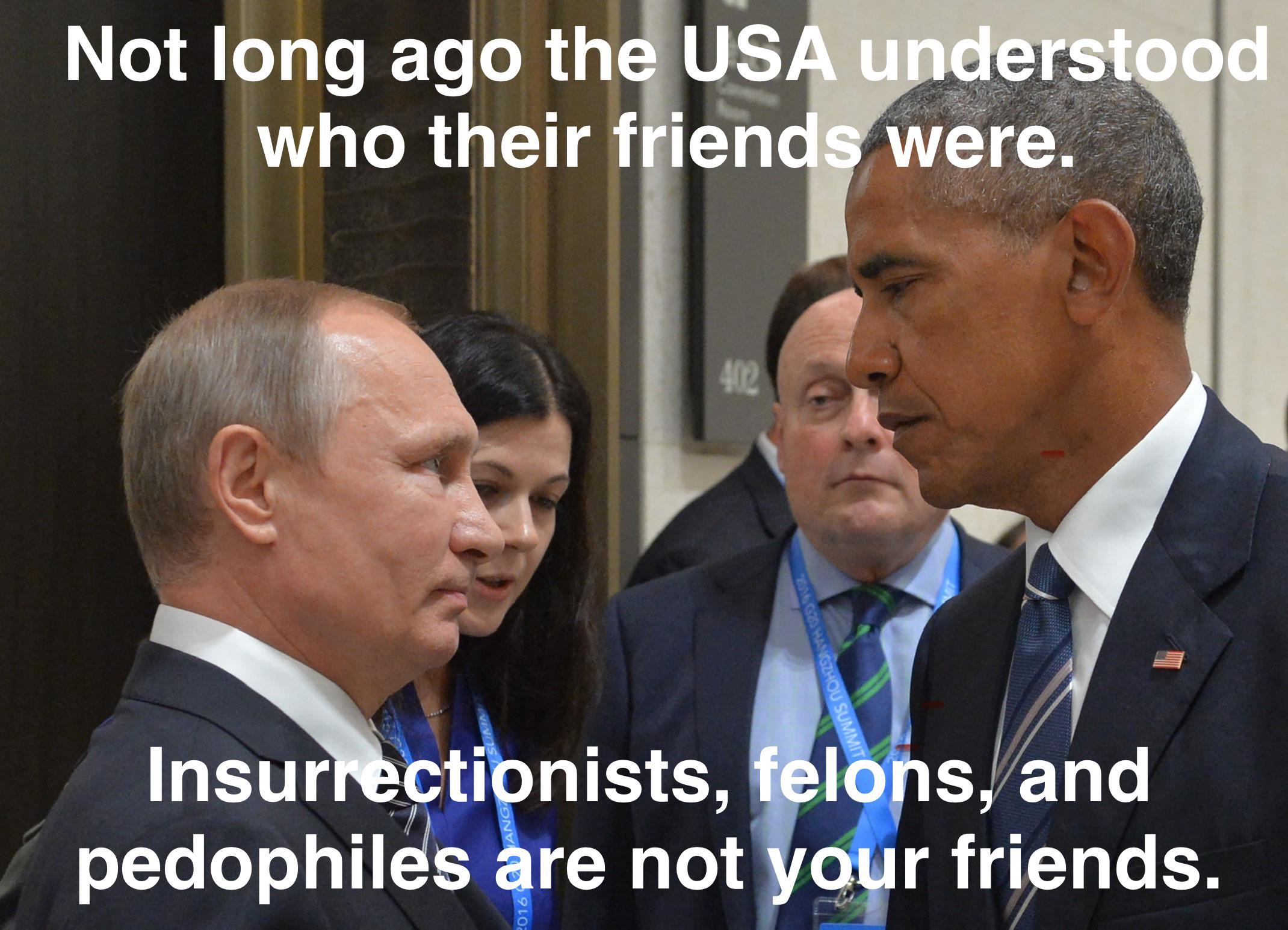 The greeting you give when your enemy can’t blackmail you.