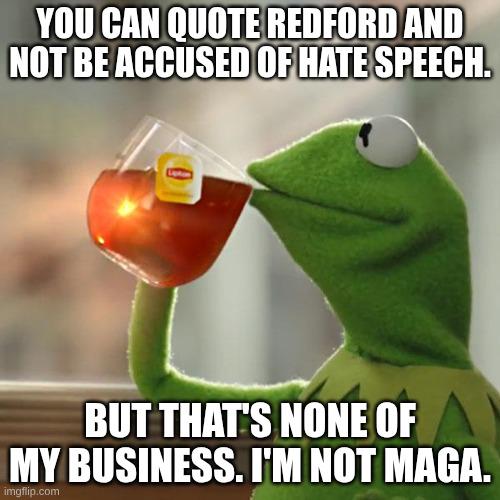 The main difference between Charlie Kirk and Robert Redford...
