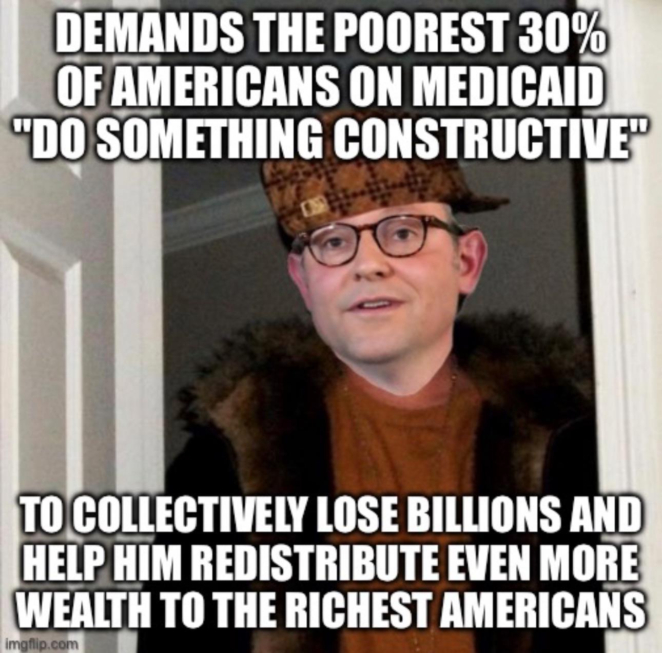 On the Public Dime Scumbag Mike Johnson