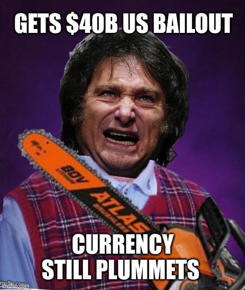 Tanking harder than a Trump family memecoin