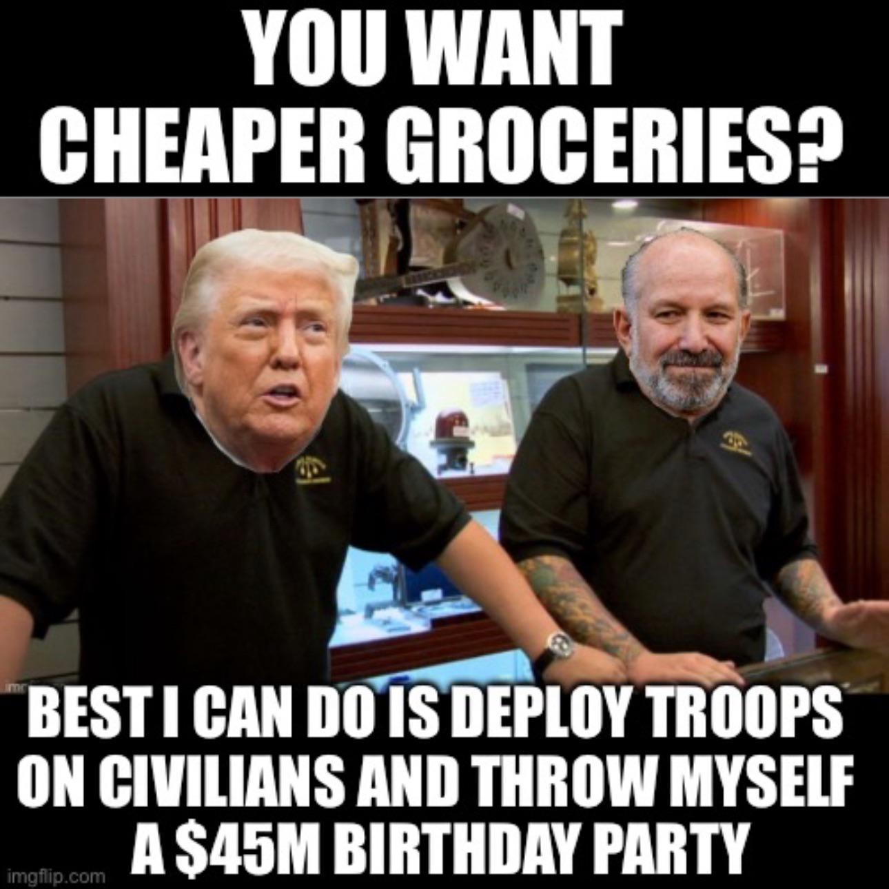 MAGA is “still paying $10 for a box of Patriot-O’s cereal (‘It's like an insurrection in your tummy!’)”