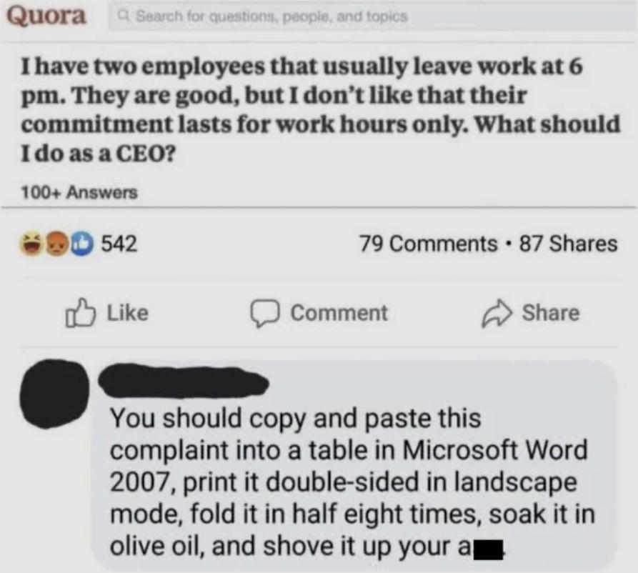 You could tell that’s a worker lol