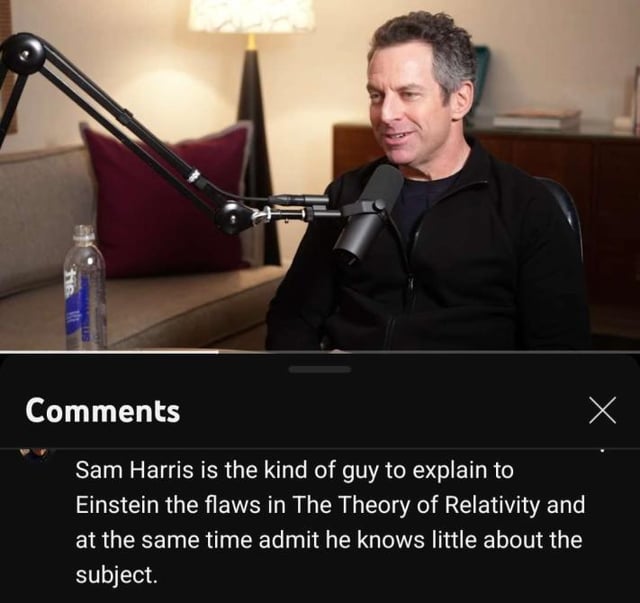 Sam Harris is one of the people of all time