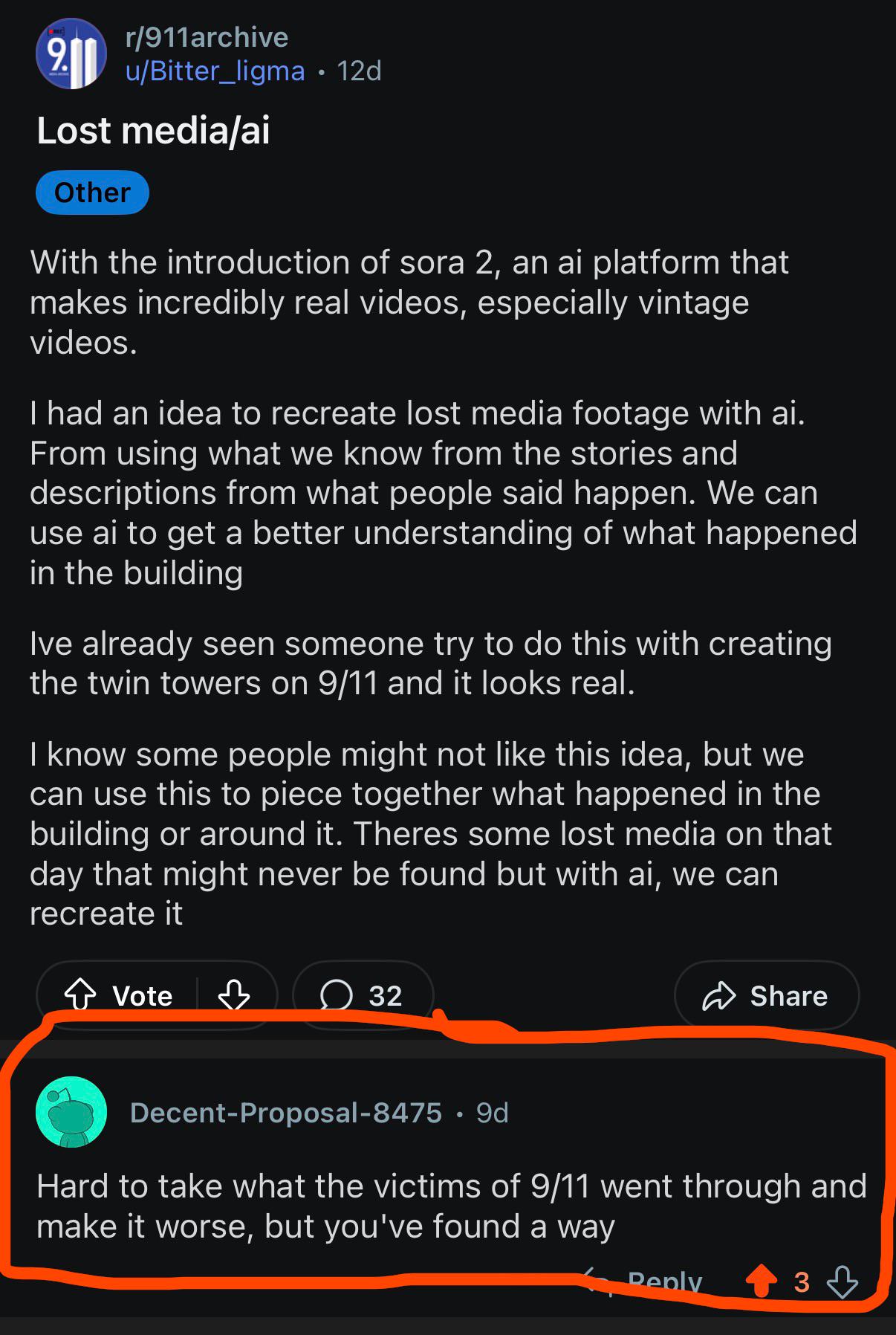 OP doesn’t understand AI, gets flambéed