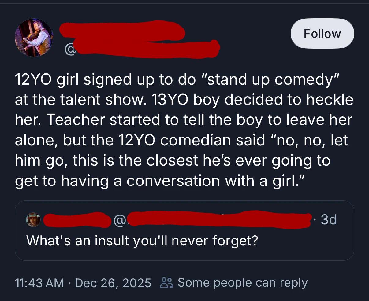 She's gonna be a great comedian