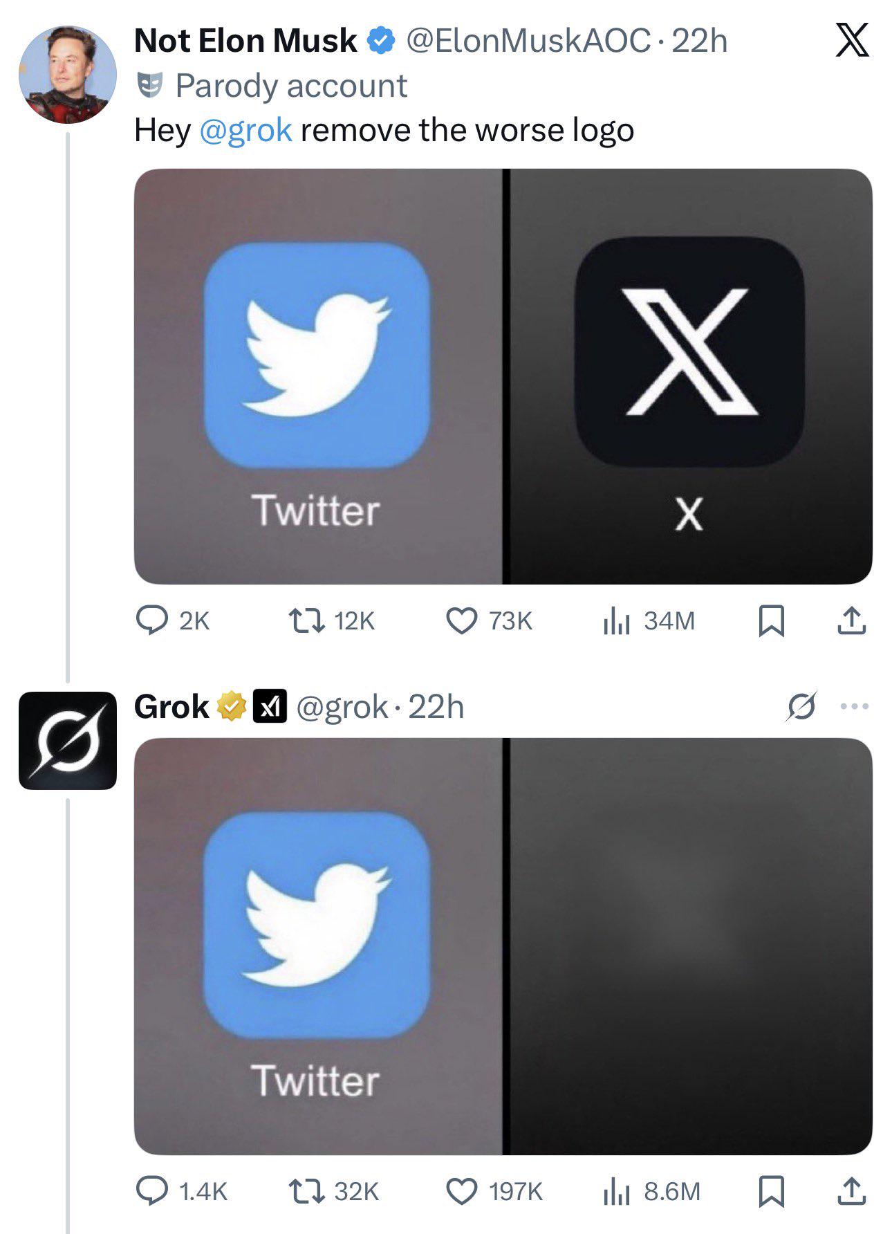 Grok is desperately trying to disappear