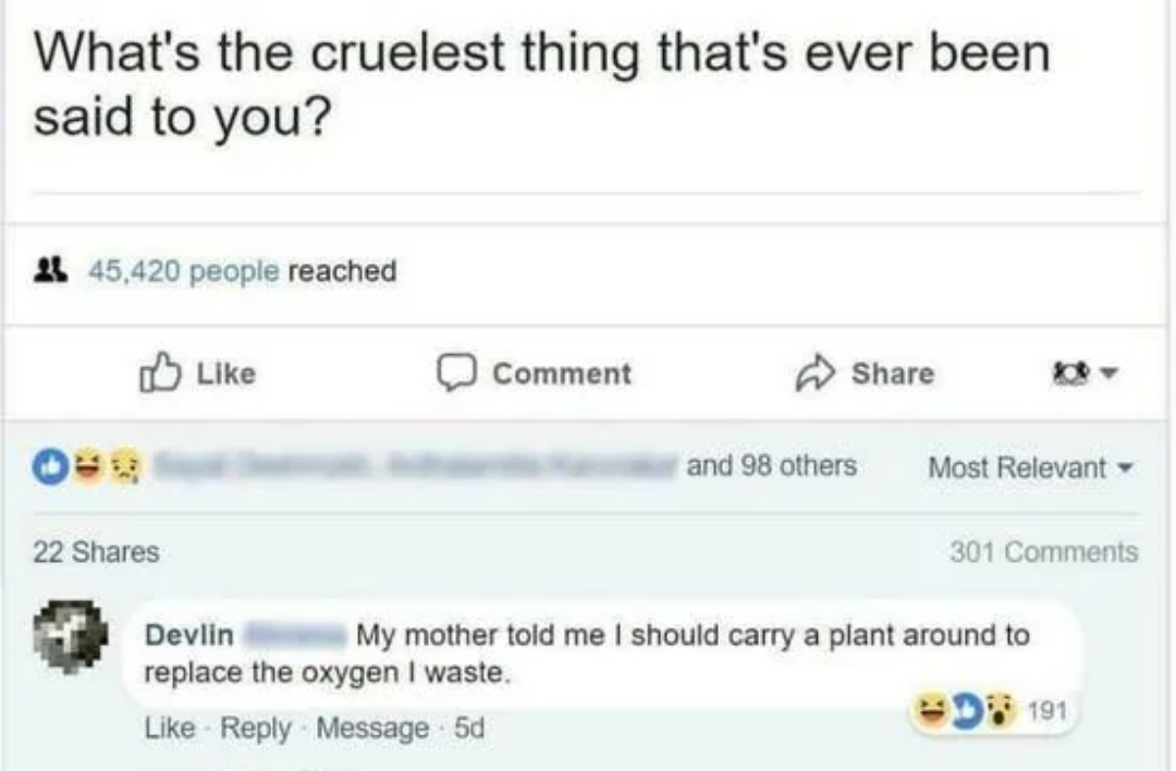 Mom didn't hold back