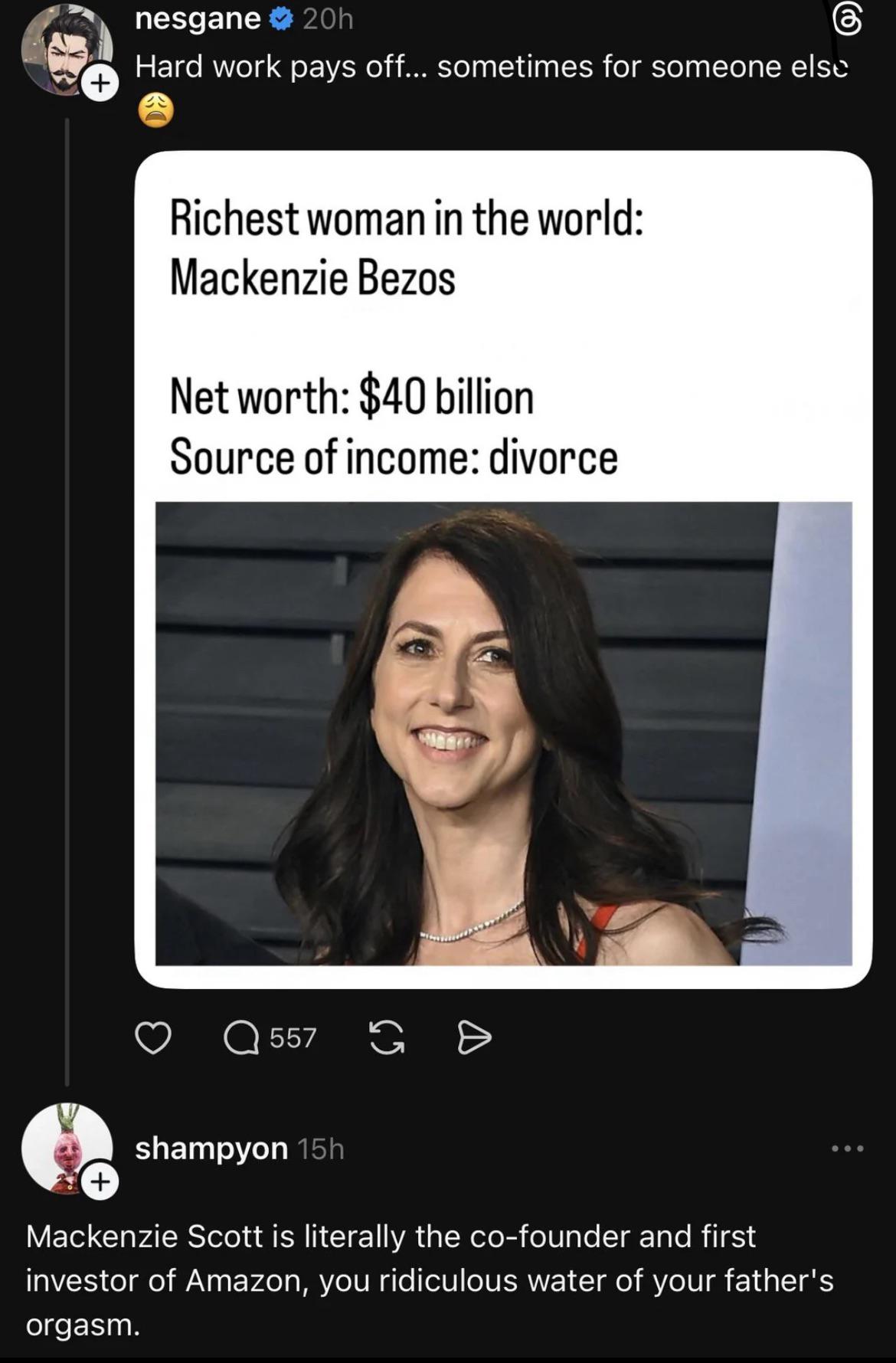 We’ve got a scientific rare insult here