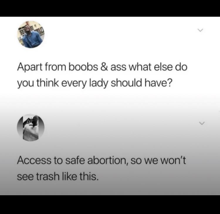 She said he’s not a keeper