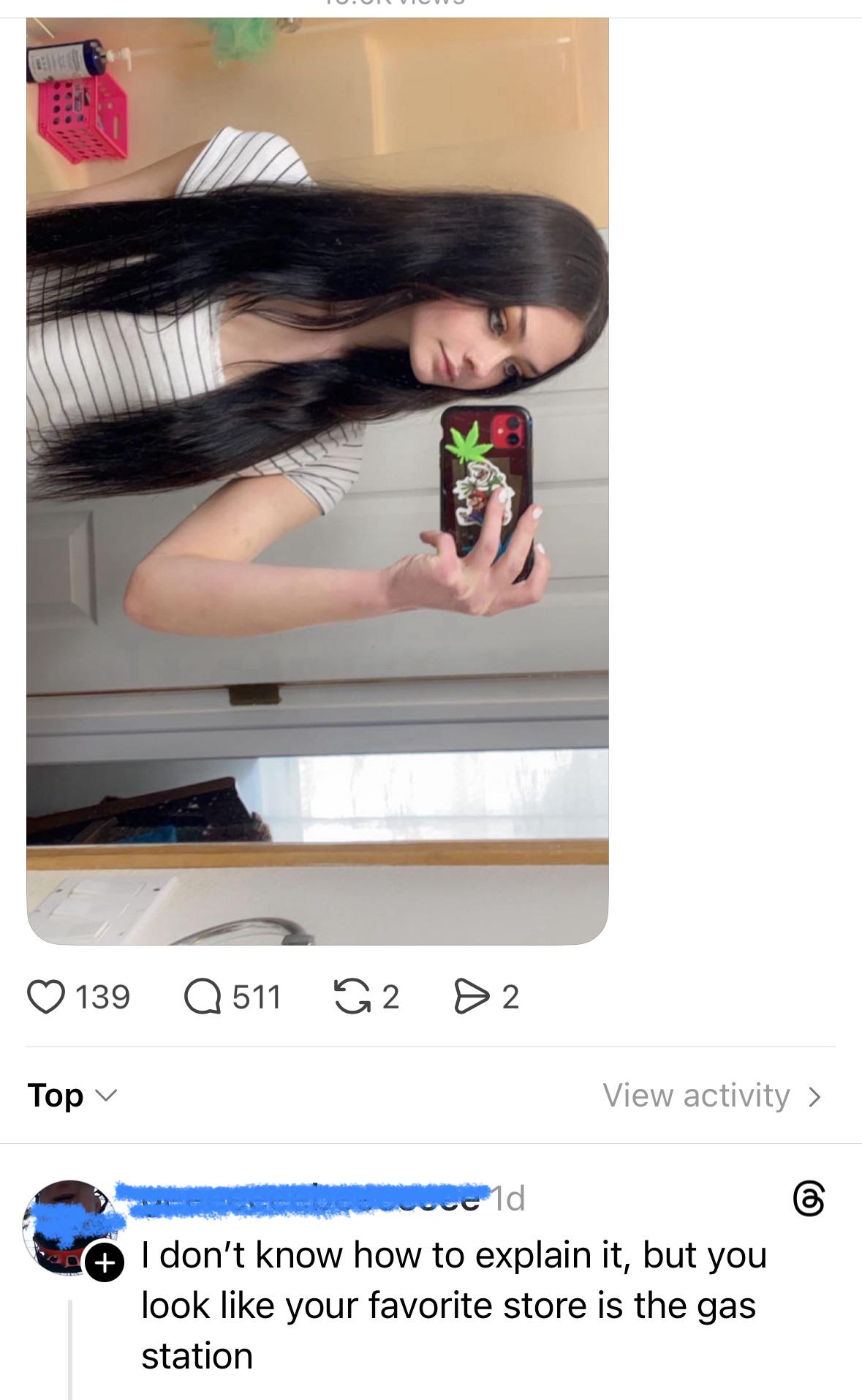 She buys all her Christmas presents at the Circle K