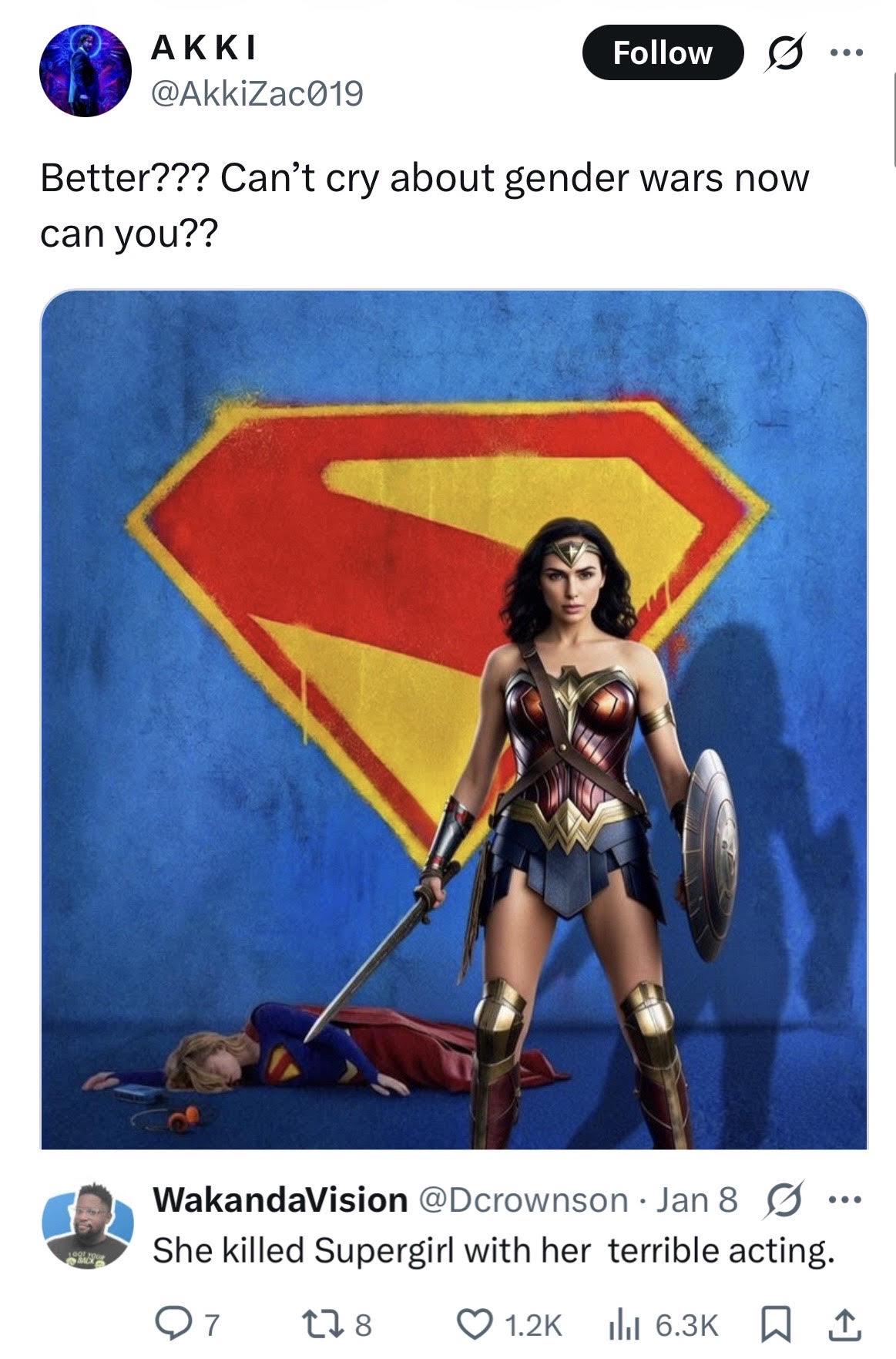 Supergirl literally died from cringe