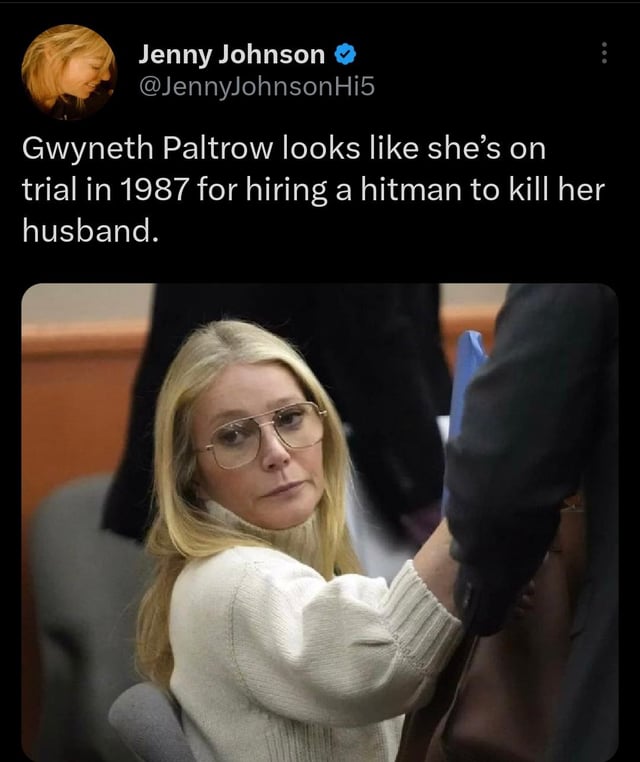 Gwyneth as the retro killer.